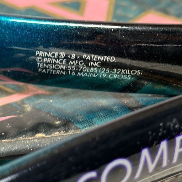 Prince Pro Comp Wide Body Oversize Tennis Racket no.3 4 3/8 grip - Picture 7 of 8